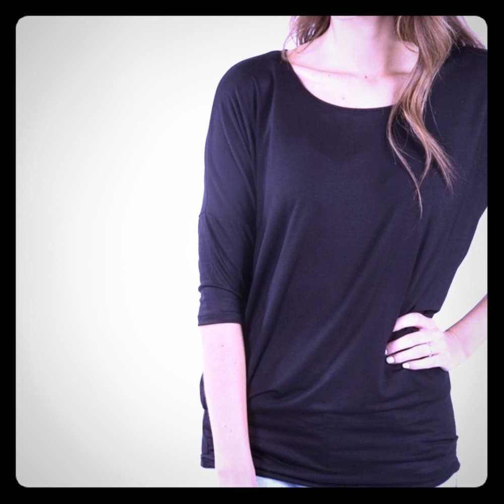 Black Dolman Tunic Size XS by Agnes & Dora